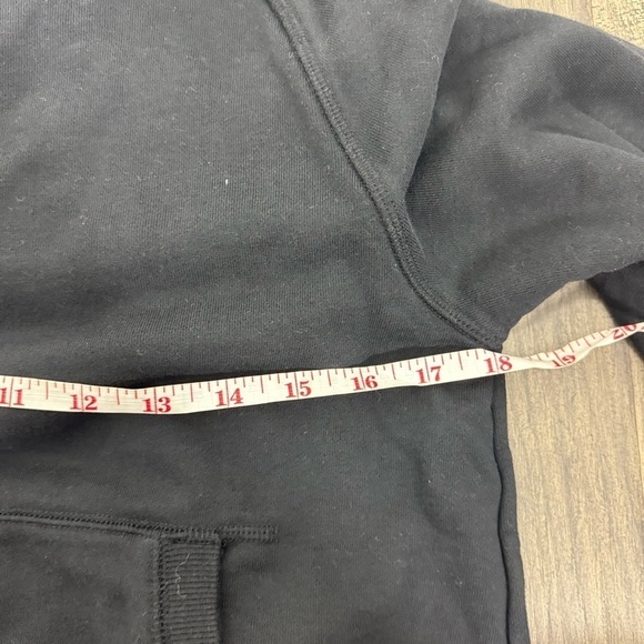 Athleta Women's Criss Cross Back Black Modal Hoodie - Sz Small - Picture 7 of 9